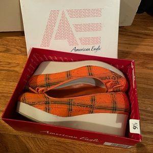 american eagle printed/embellished ballet platform